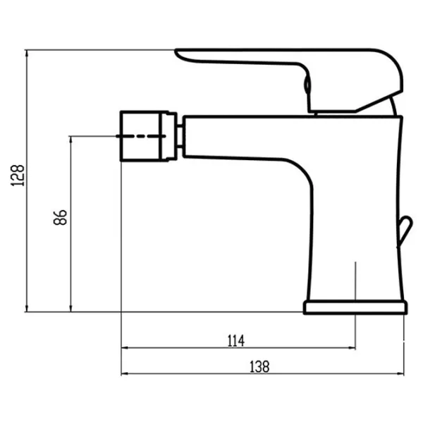 Смеситель для биде Ferro Tina 38011.1 Латунь photo 2