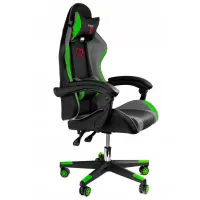 Scaun Gaming Jumi Aragon ECO Piele/ Black Green photo 2
