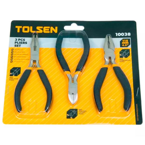 Набор клещей Tolsen 10038 Количество в наборе: 3 photo 7