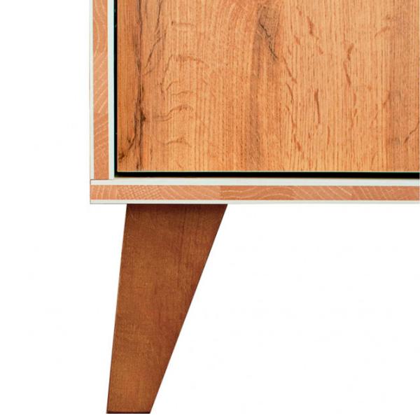 Комод Neman Scandi 132см x 81см x 40см/ ЛДСП/ Дуб вотан photo 3