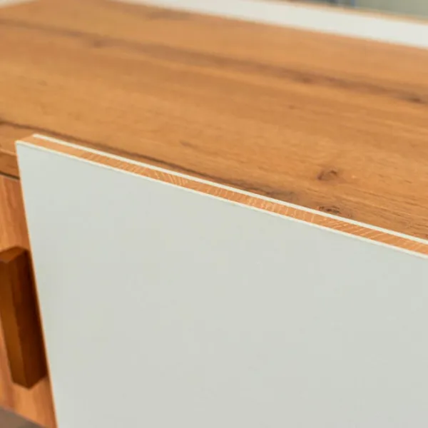 Комод Neman Scandi 132см x 81см x 40см/ ЛДСП/ Дуб вотан photo 4