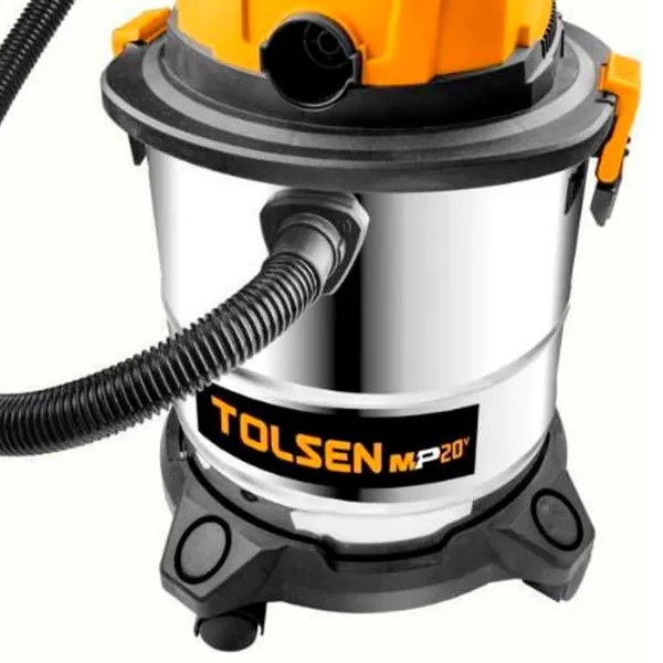 Промышленный пылесос Tolsen 7338 150 Вт/ Желтый photo 2