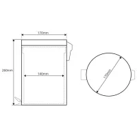 Coș de gunoi Bemeta 104315022 3 l/ Inox/ Argintiu photo 2