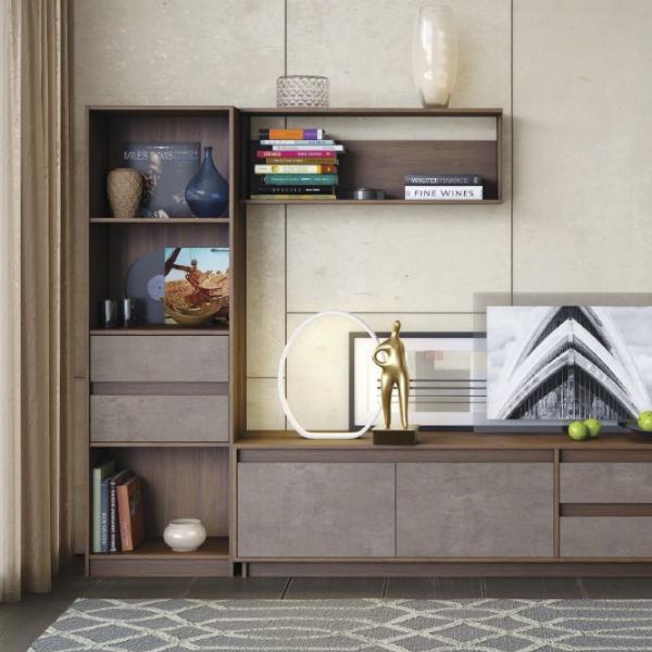 Etajeră Mobi Leon 176.3 x 58.4 x 36.3 cm/ LPAL/ Walnut photo 2