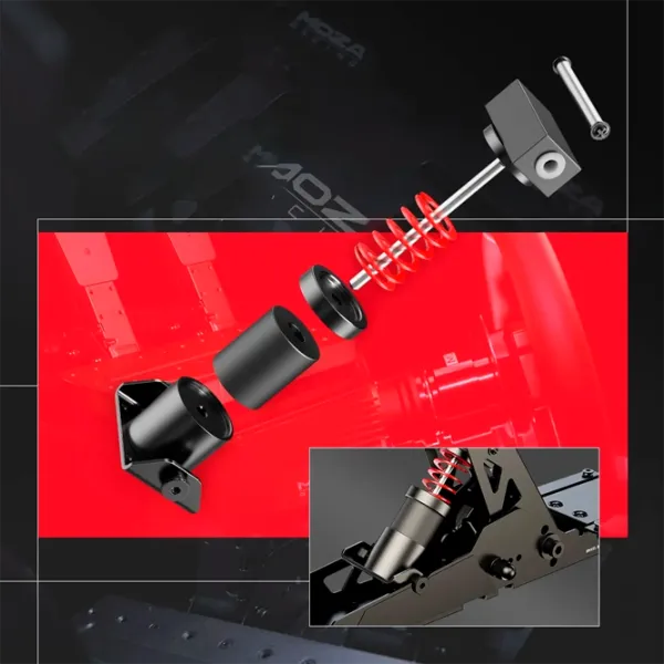 Set de performanță Moza Racing SR-P Lite Brake Pedal PC/ Black photo 6