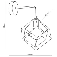 Lustră TK Lighting Alambre 15 W/ 1 soclu - E27 photo 2