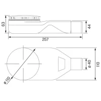 Сифон для ванны New Trendy S-0039 110 мм/ Полипропилен photo 2