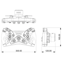 Volan Moza Racing KS Fără fir/ 10 buttons/ Black photo 11