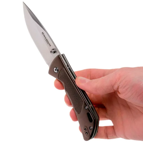 Cuțit Boker Magnum Advance Dark Bronze 01RY303 Camping/ 440C photo 4