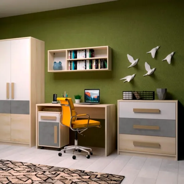Comodă Sokme Aygo 84.1 x 83.1 x 39.6/ LPAL/ Alb photo 2