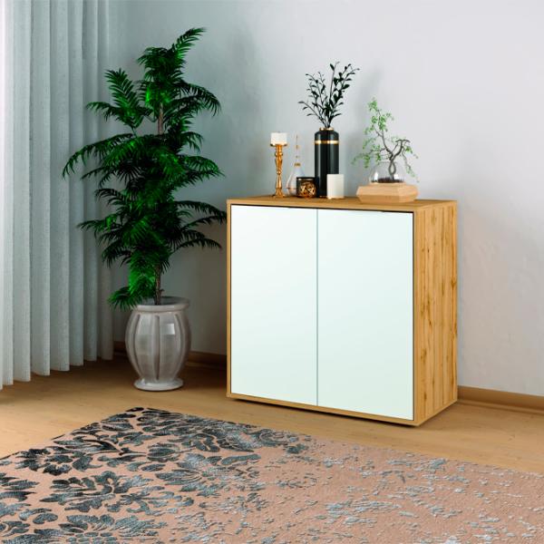 Комод Sokme Nitro 80см x 80см x 40см/ ЛДСП/ Белый photo 3