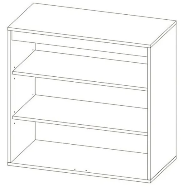 Комод Sokme Nitro 80см x 80см x 40см/ ЛДСП/ Белый photo 4