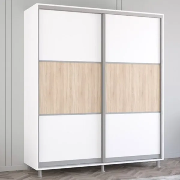 Dulap cupe Mobildor-Lux ARON 1900 K  190 x 60 x 210 / PAL / White photo 2