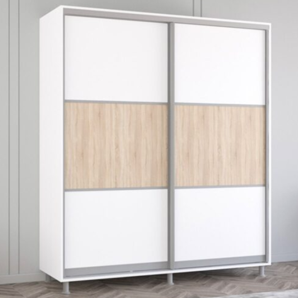 Dulap cupe Mobildor-Lux ARON 1900 K  190 x 60 x 240 / PAL / White photo 2