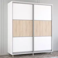 Dulap cupe Mobildor-Lux ARON 1900 K 190 x 60 x 230 / PAL / White photo 2