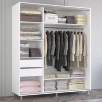 Dulap cupe Mobildor-Lux ARON 1900 K 190 x 60 x 230 / PAL / White photo 3