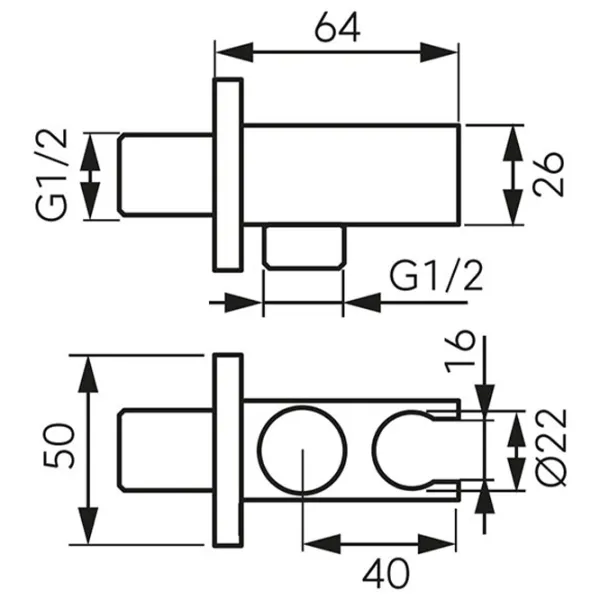 Racord compresiune Ferro PKN15BL 13 mm photo 2 Racord compresiune Ferro PKN15BL 13 mm photo 2