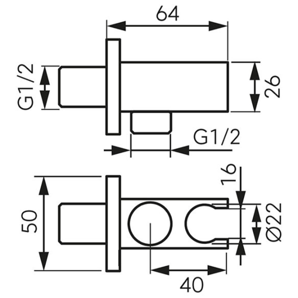 Racord compresiune Ferro PKN15BL 13 mm photo 2 Racord compresiune Ferro PKN15BL 13 mm photo 2