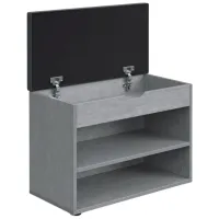 Dulap pentru încălțăminte ML-Mobila ML-5 41.8 x 60.3 x 31.5/ Anthracite/ Anthracite photo 2