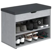 Dulap pentru încălțăminte ML-Mobila ML-5 41.8 x 60.3 x 31.5/ Anthracite/ Anthracite photo 3