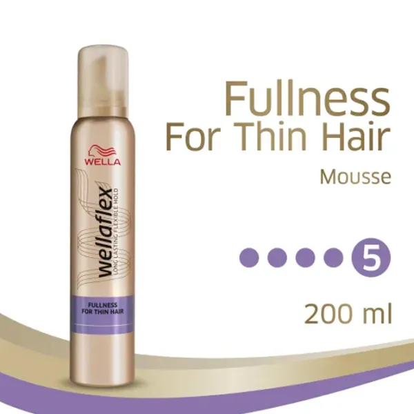 Spumă pentru păr Wellaflex Fullness 200 ml photo 2