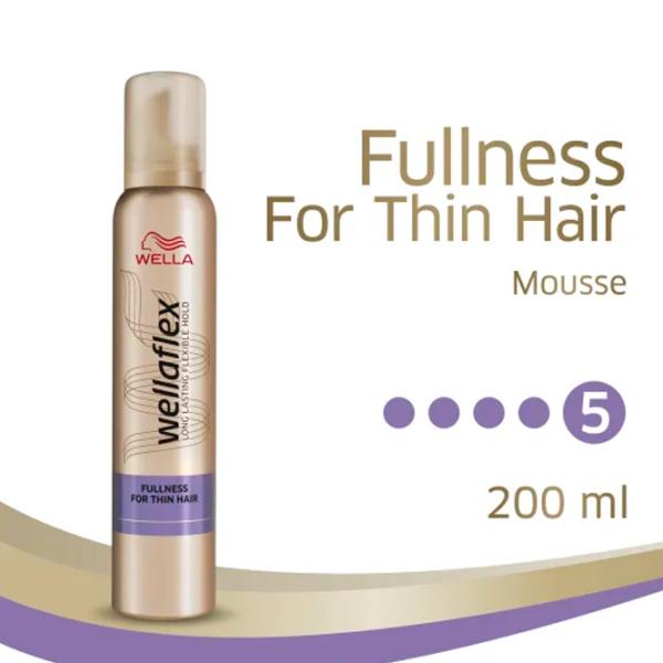 Spumă pentru păr Wellaflex Fullness 200 ml photo 2