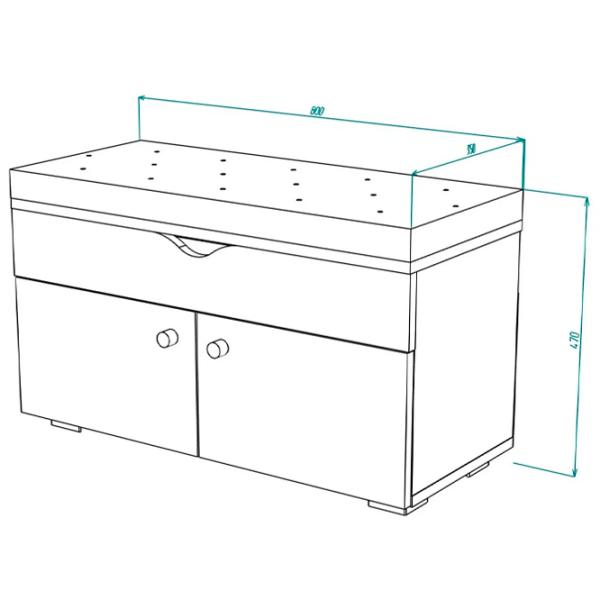 Обувной шкаф ML-Mobila МЛ -10 47см x 80см x 35.1см/ Дуб Золотой/ Дуб золотой photo 2 Обувной шкаф ML-Mobila МЛ -10 47см x 80см x 35.1см/ Дуб Золотой/ Дуб золотой photo 2