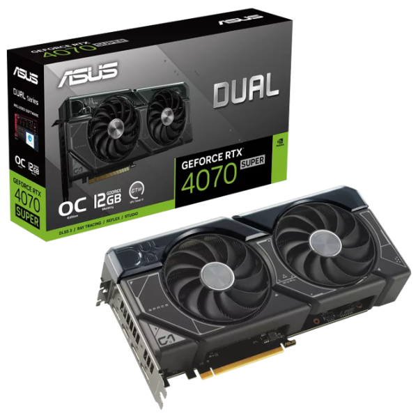 Placă video Asus Dual GeForce RTX 4070 SUPER OC Edition PCI Express x16 4.0 / 12 GB photo 6 Placă video Asus Dual GeForce RTX 4070 SUPER OC Edition PCI Express x16 4.0 / 12 GB photo 6