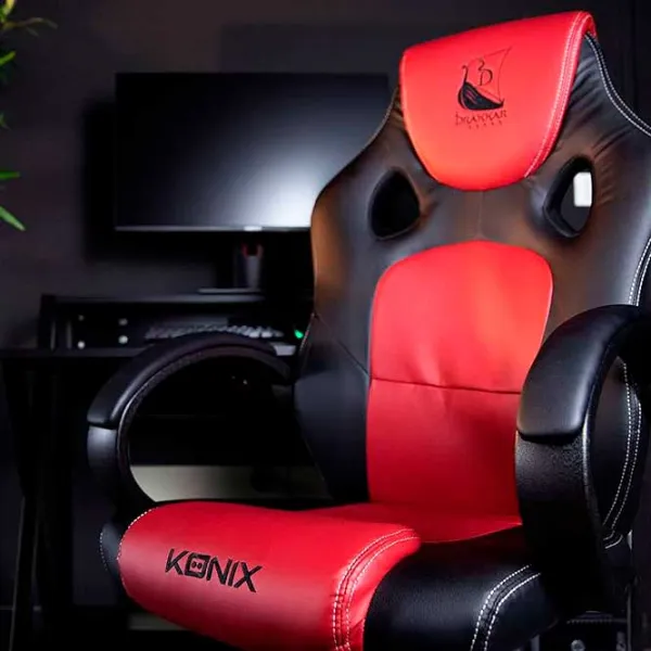 Scaun Gaming Konix Drakkar Jotun Red Black photo 5