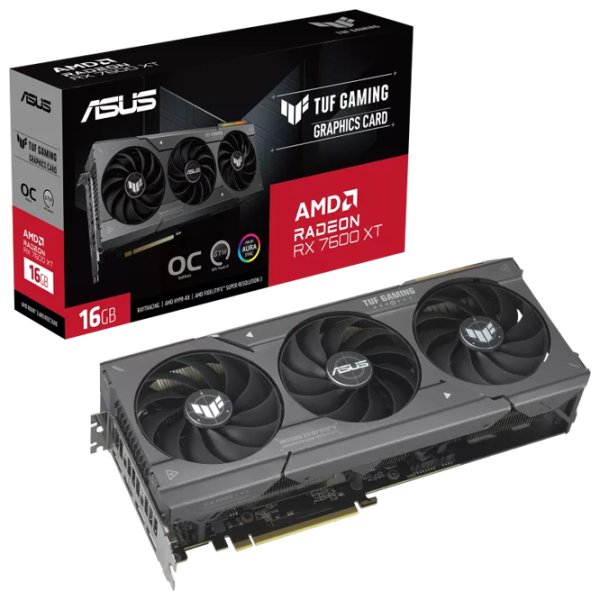 Видеокарта Asus Radeon RX 7600 XT Gaming OC Edition  PCI Express x16 4.0 / 16 ГБ photo 6 Видеокарта Asus Radeon RX 7600 XT Gaming OC Edition  PCI Express x16 4.0 / 16 ГБ photo 6