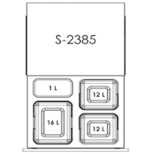 Мусорное ведро Starax S-2385-A 1 л/ Пластик/ Antracit photo 3