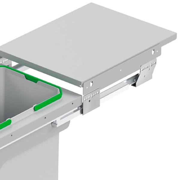 Coș de gunoi Starax S-2300-G 35 l/ Plastic/ Grey photo 3