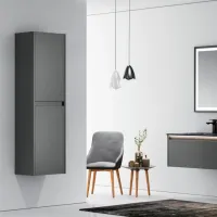 Dulap penal Orka Lisbon Suspendată/ MDF/ Anthracite photo 2