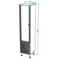 Dulap penal ML-Mobila Velvet № 13 Pe podea/ DSP/ Stejar Auriu photo 2