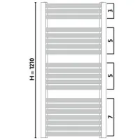Uscător de prosoape Gorgiel Zenith W AZ-W 120/ 60 Cu apă photo 4