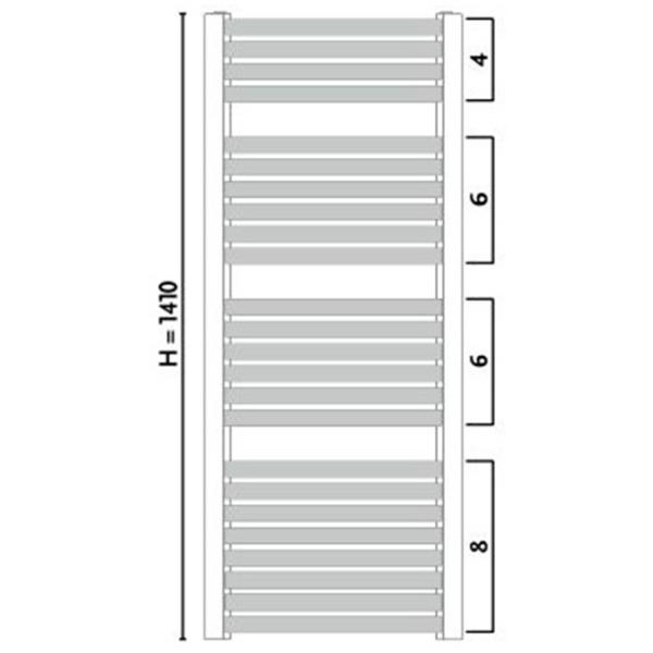Uscător de prosoape Gorgiel Zenith W AZ-W 140/ 60 Cu apă photo 4
