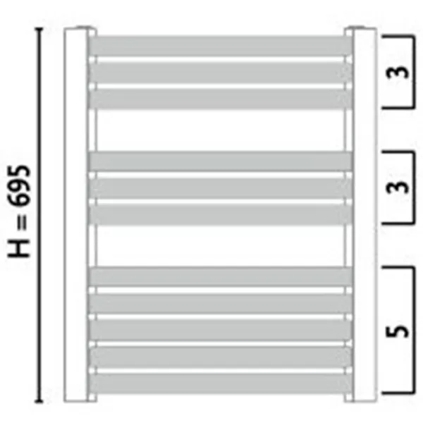 Uscător de prosoape Gorgiel Zenith W AZ-W 70/ 60 Cu apă photo 4