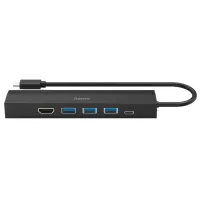 Адаптер Hub Hama 200144 USB Type-C/ Черный photo 4