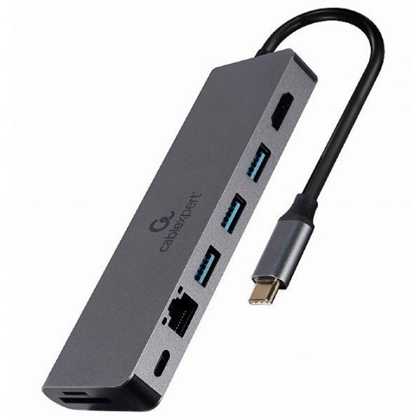 Adapter Cablexpert A-CM-COMBO5-05 USB Type-C/ Gray photo 3 Adapter Cablexpert A-CM-COMBO5-05 USB Type-C/ Gray photo 3