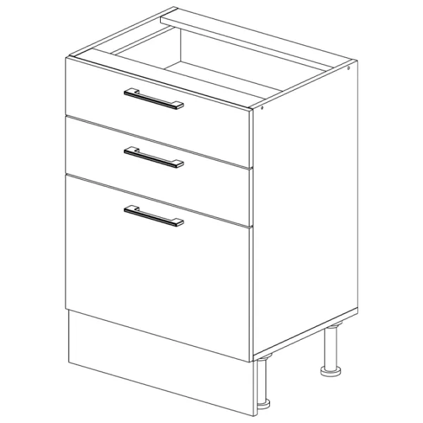 Bucătărie modulără Horizon 1063447001 MDF White photo 3