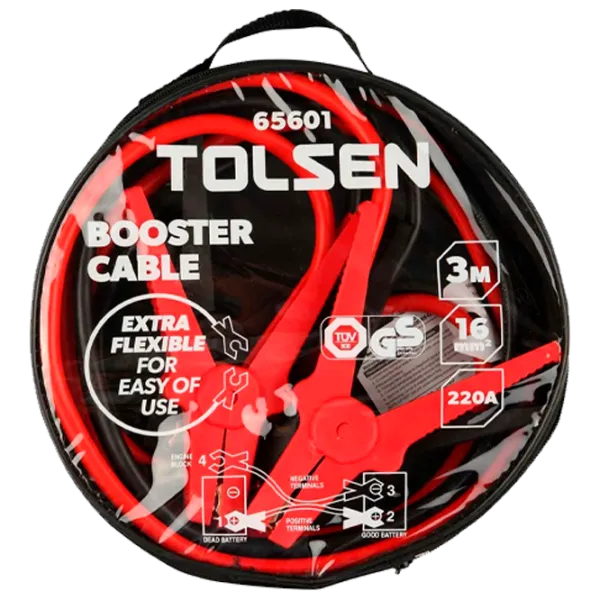 Стартовый кабель Tolsen 65601 220 A photo 2