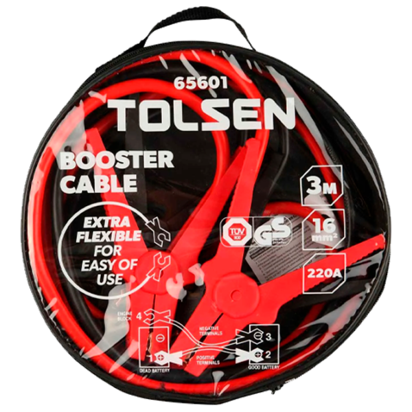 Стартовый кабель Tolsen 65601 220 A photo 2