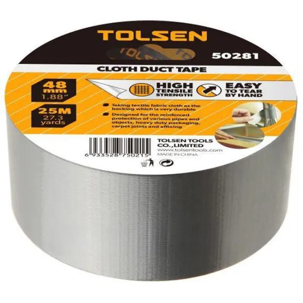 Клейкая лента Tolsen 50281 Ткань текстильная photo 2 Клейкая лента Tolsen 50281 Ткань текстильная photo 2