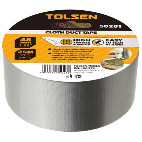 Клейкая лента Tolsen 50281 Ткань текстильная photo 2 Клейкая лента Tolsen 50281 Ткань текстильная photo 2