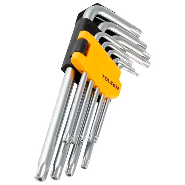 Set chei Torx tip "L" Tolsen 20057 Cantitatea în set: 9 buc. photo 2 Set chei Torx tip "L" Tolsen 20057 Cantitatea în set: 9 buc. photo 2