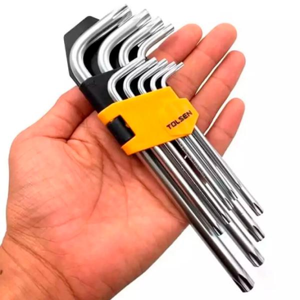 Set chei Torx tip "L" Tolsen 20057 Cantitatea în set: 9 buc. photo 9 Set chei Torx tip "L" Tolsen 20057 Cantitatea în set: 9 buc. photo 9