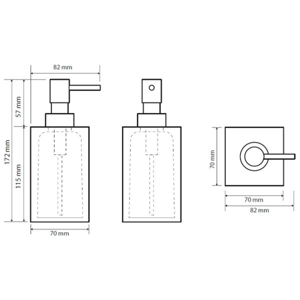 Dozator săpun lichid Bemeta Vista 0.25l photo 2 Dozator săpun lichid Bemeta Vista 0.25l photo 2