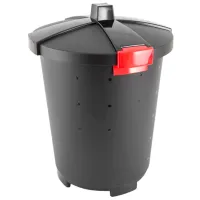 Coș de gunoi Bytplast 46748 65 l/ Plastic/ Black photo 2
