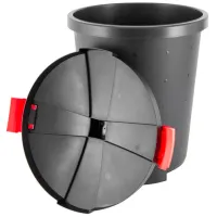 Coș de gunoi Bytplast 46748 65 l/ Plastic/ Black photo 3