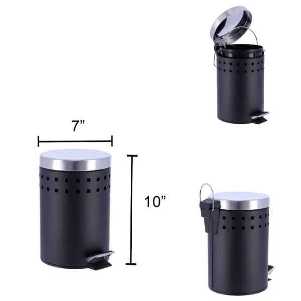 Coș de gunoi Tendance 46232 3 l/ Inox/ Black photo 3